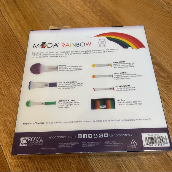 NWT MŌDA Rainbow 7pc Complete Kit - Picture 4 of 5